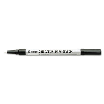 Pilot® Creative Art And Crafts Marker, Extra-fine Brush Tip, Silver freeshipping - TVN Wholesale